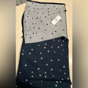 AnnTaylor Reversible wool blend scarf